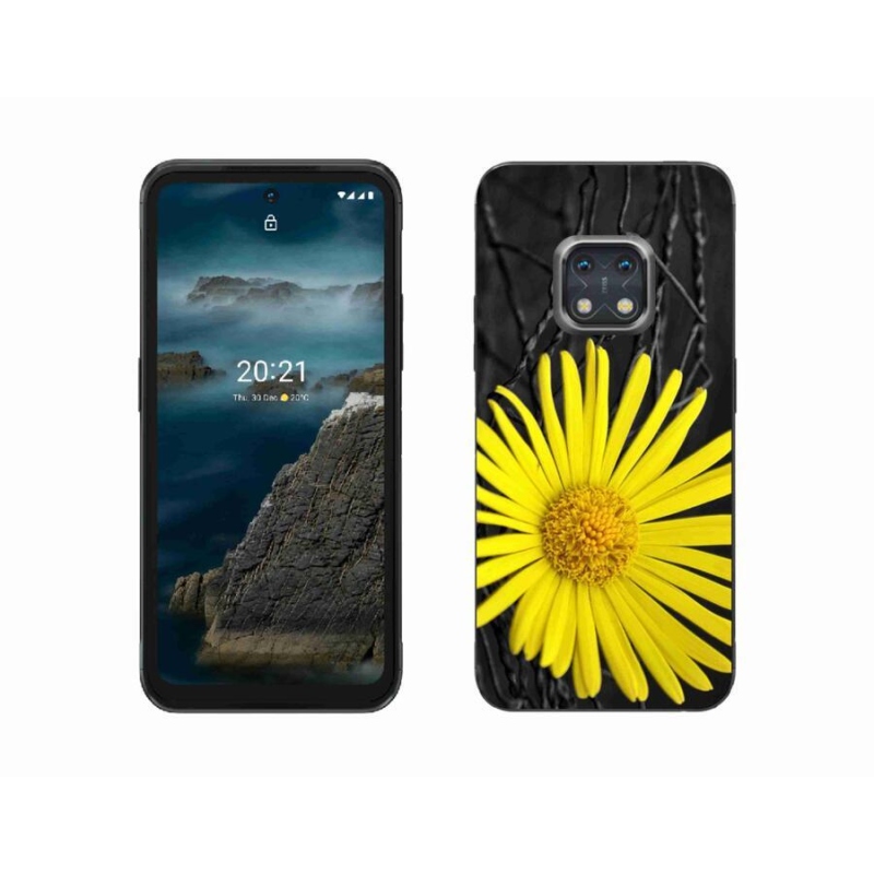 Gélový kryt mmCase na mobil Nokia XR20 - žltý kvet