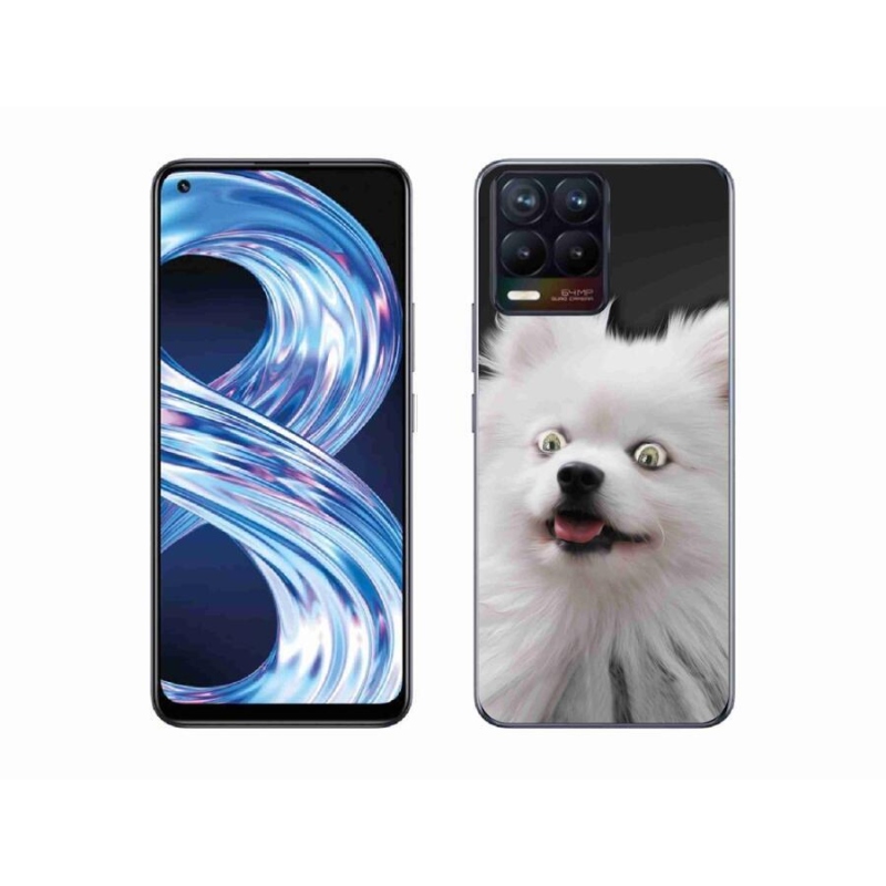 Gélový kryt mmCase na mobil Realme 8 4G - biely špic