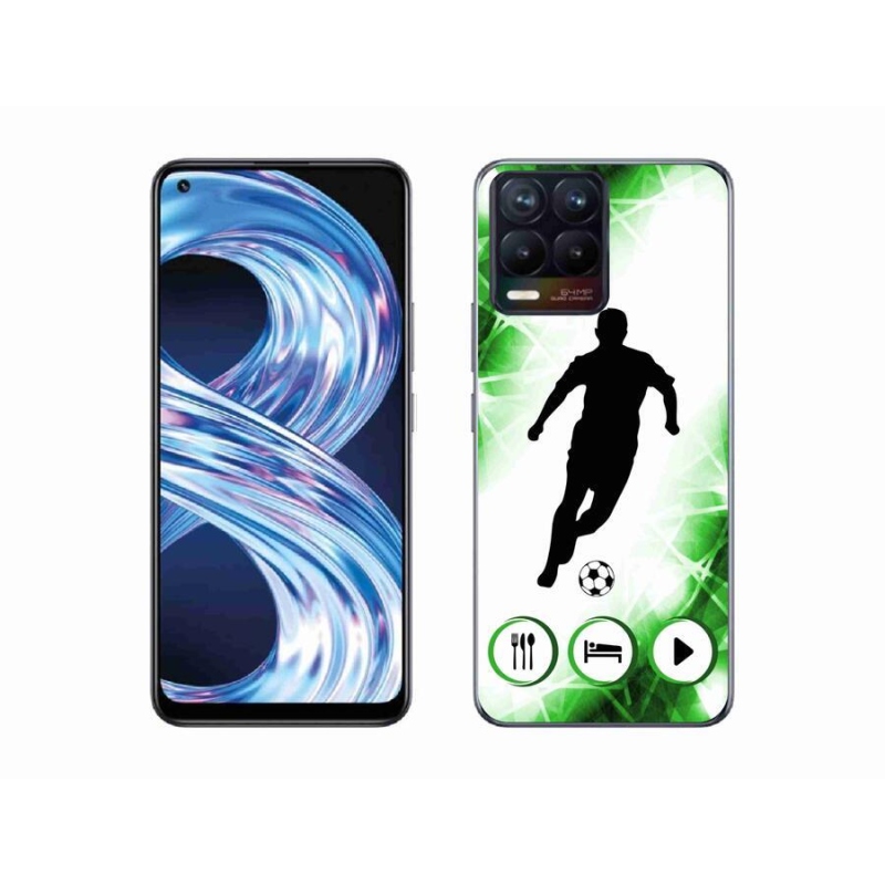 Gélový kryt mmCase na mobil Realme 8 4G - futbalista