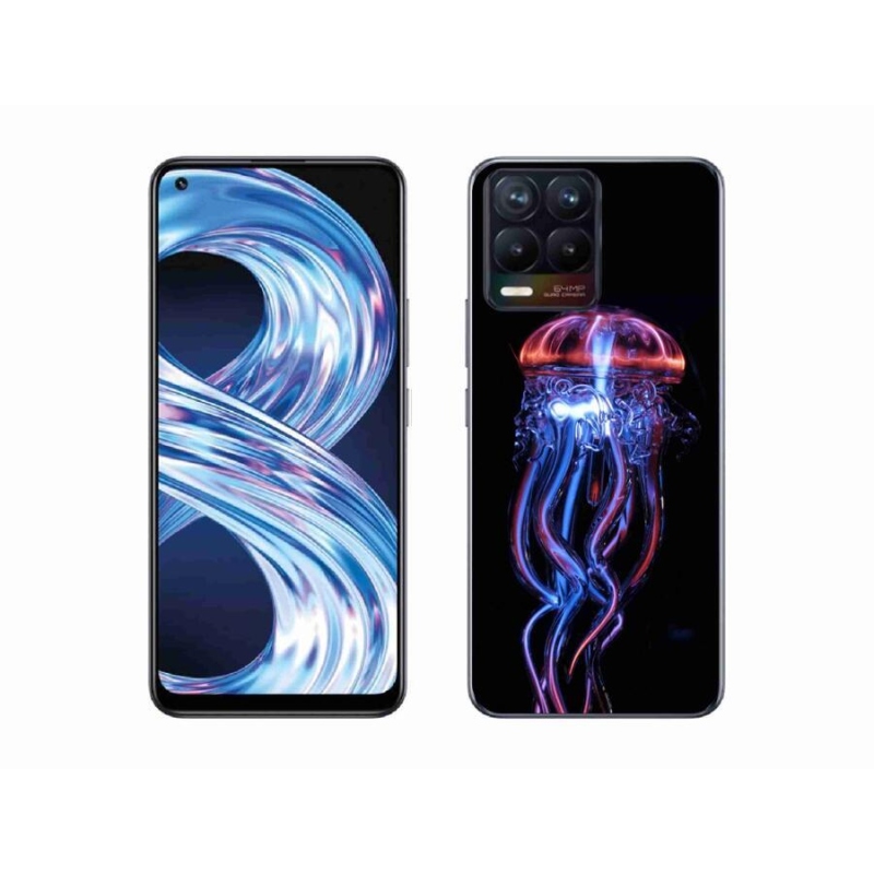 Gélový kryt mmCase na mobil Realme 8 4G - medúza