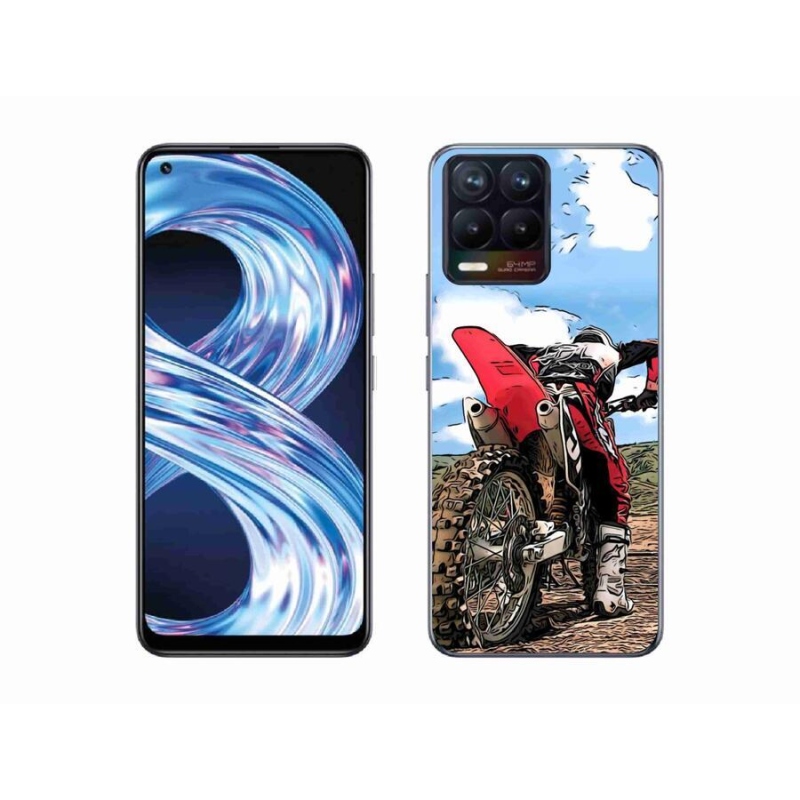 Gélový kryt mmCase na mobil Realme 8 4G - moto