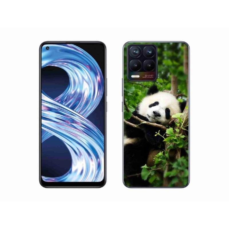 Gélový kryt mmCase na mobil Realme 8 4G - panda