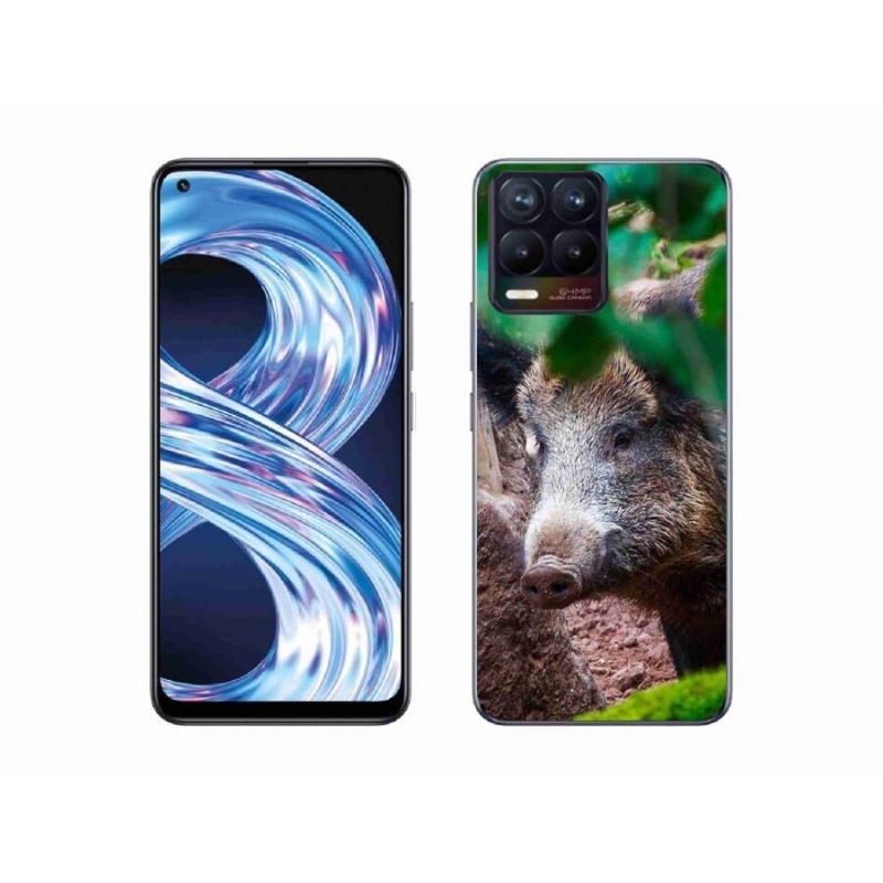 Gélový kryt mmCase na mobil Realme 8 Pro - divoké prasa