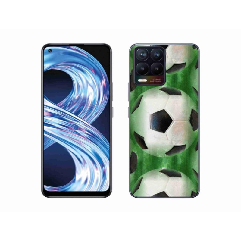 Gélový kryt mmCase na mobil Realme 8 Pro - futbalová lopta