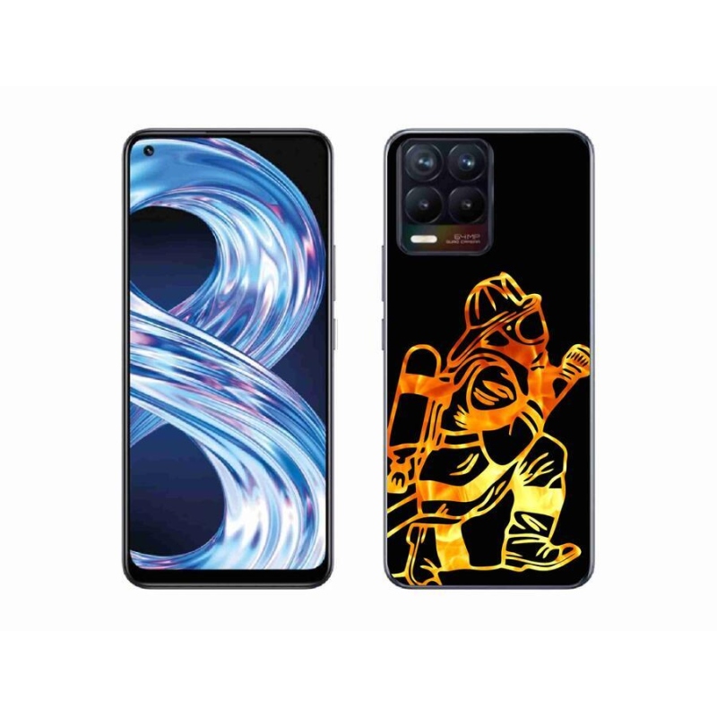 Gélový kryt mmCase na mobil Realme 8 Pro - hasič 1