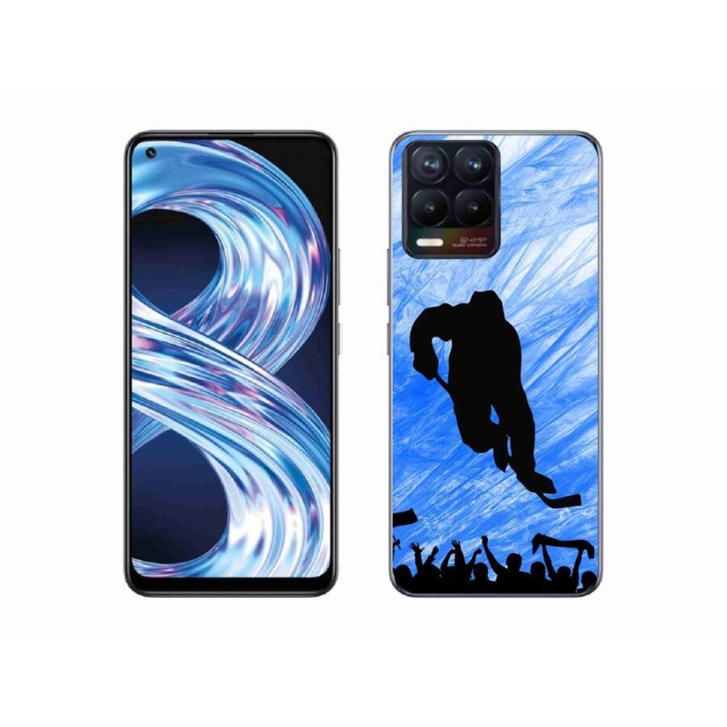 Gélový kryt mmCase na mobil Realme 8 Pro - hokejový hráč