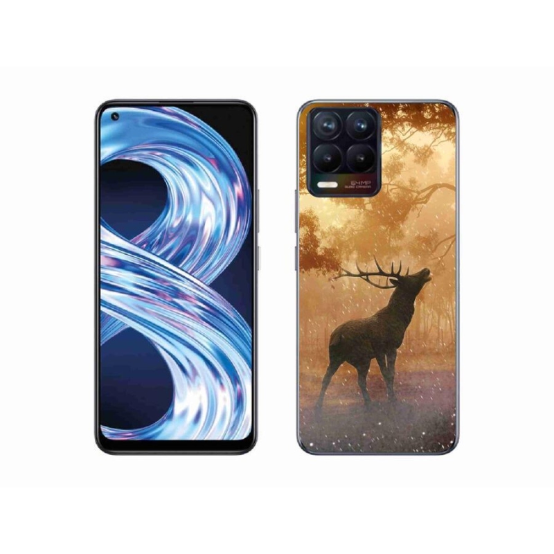 Gélový kryt mmCase na mobil Realme 8 Pro - jeleň v ruji