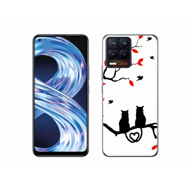 Gélový kryt mmCase na mobil Realme 8 Pro - mačacia láska