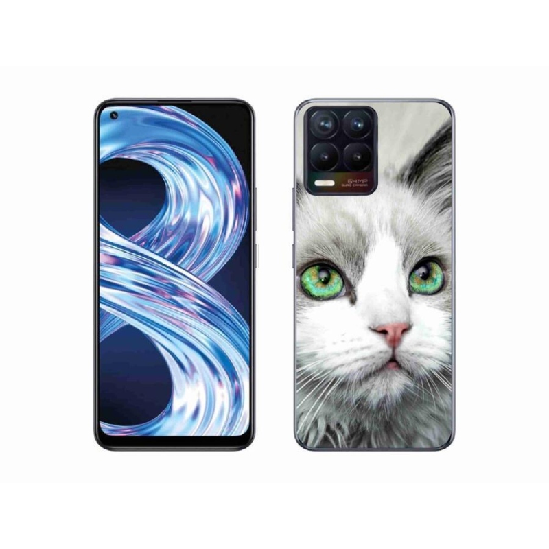 Gélový kryt mmCase na mobil Realme 8 Pro - mačacie pohľad