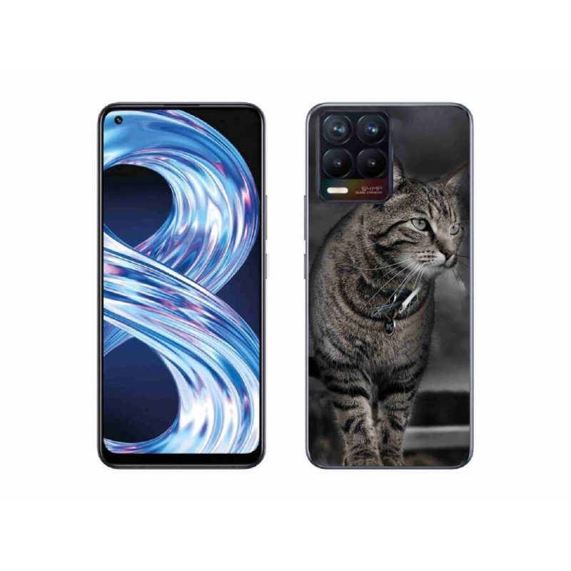 Gélový kryt mmCase na mobil Realme 8 Pro - mačka