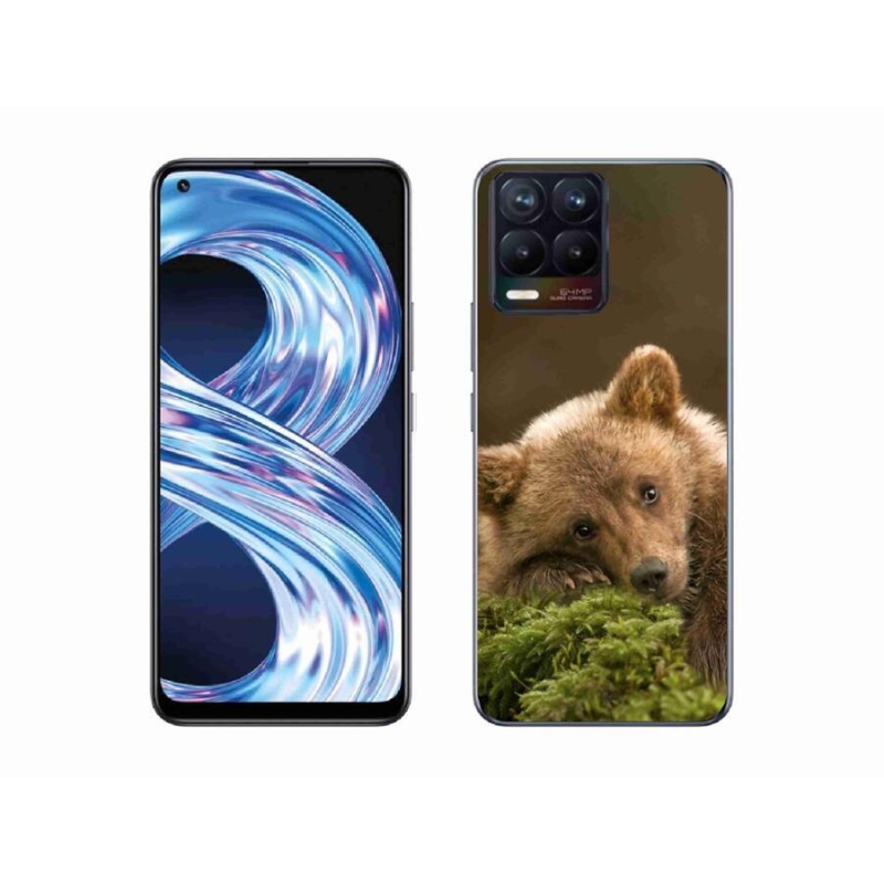 Gélový kryt mmCase na mobil Realme 8 Pro - medveď