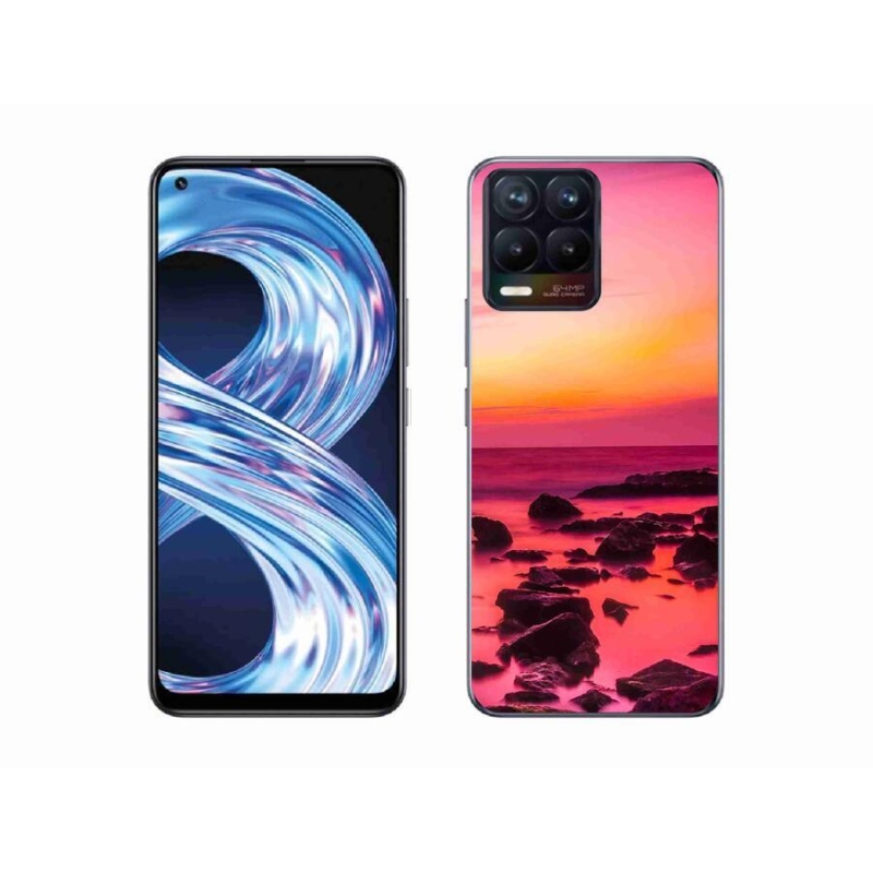 Gélový kryt mmCase na mobil Realme 8 Pro - more a žiara