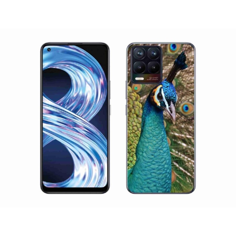 Gélový kryt mmCase na mobil Realme 8 Pro - páv