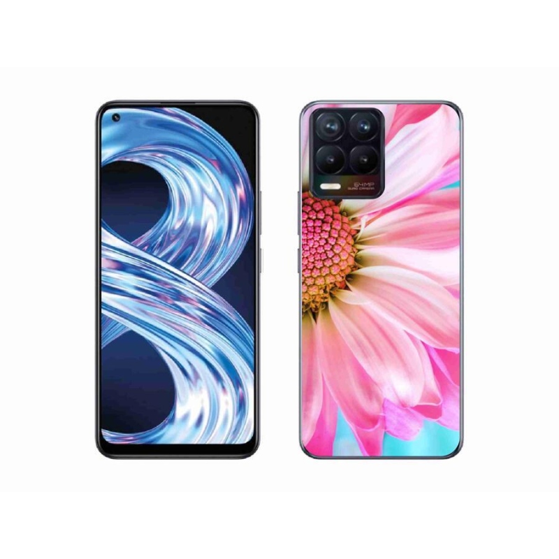 Gélový kryt mmCase na mobil Realme 8 Pro - ružová kvetina