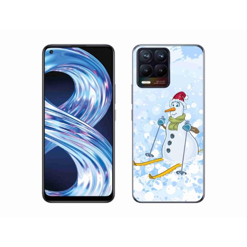 Gélový kryt mmCase na mobil Realme 8 Pro - snehuliak