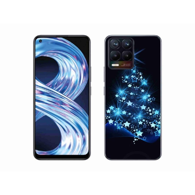 Gélový kryt mmCase na mobil Realme 8 Pro - vianočný stromček
