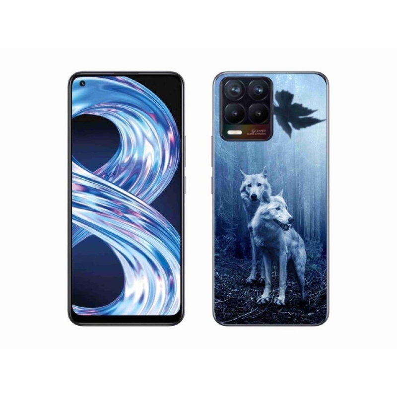 Gélový kryt mmCase na mobil Realme 8 Pro - vlci v lese