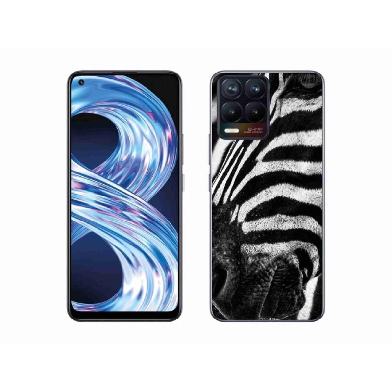 Gélový kryt mmCase na mobil Realme 8 Pro - zebra
