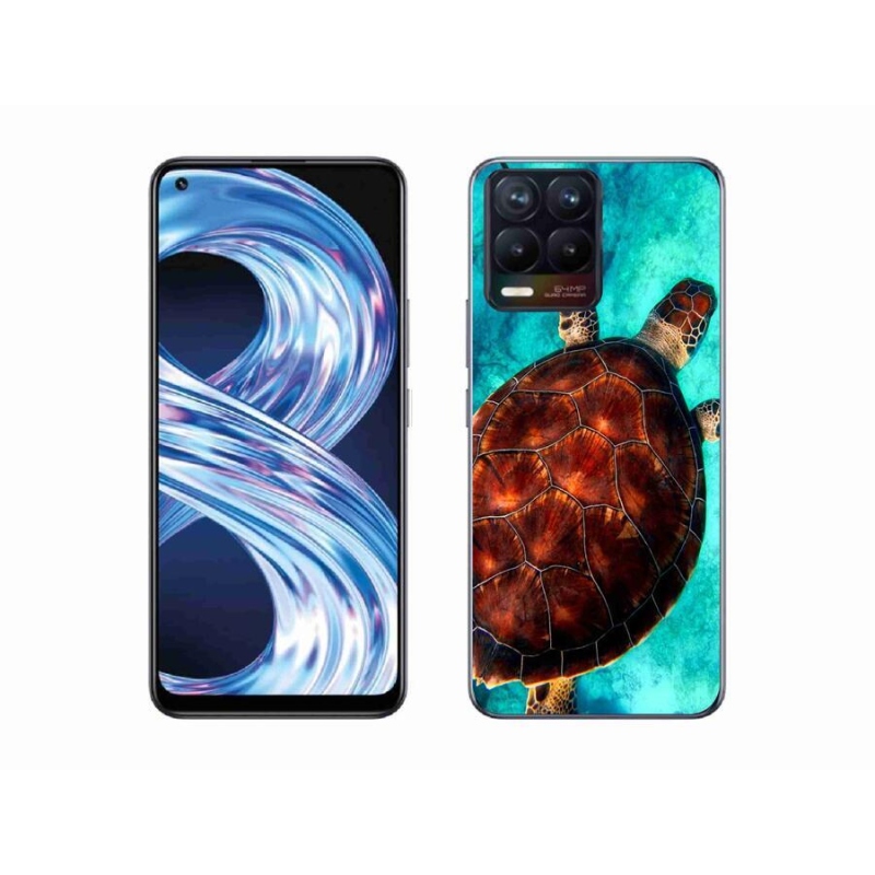 Gélový kryt mmCase na mobil Realme 8 Pro - korytnačka