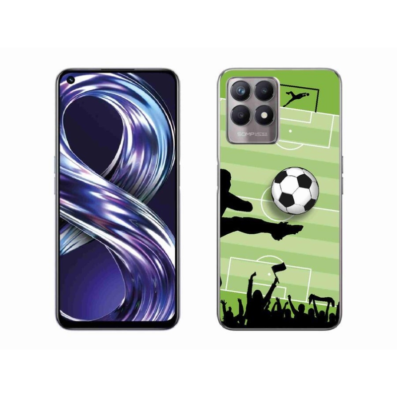 Gélový kryt mmCase na mobil Realme 8i - futbal 3