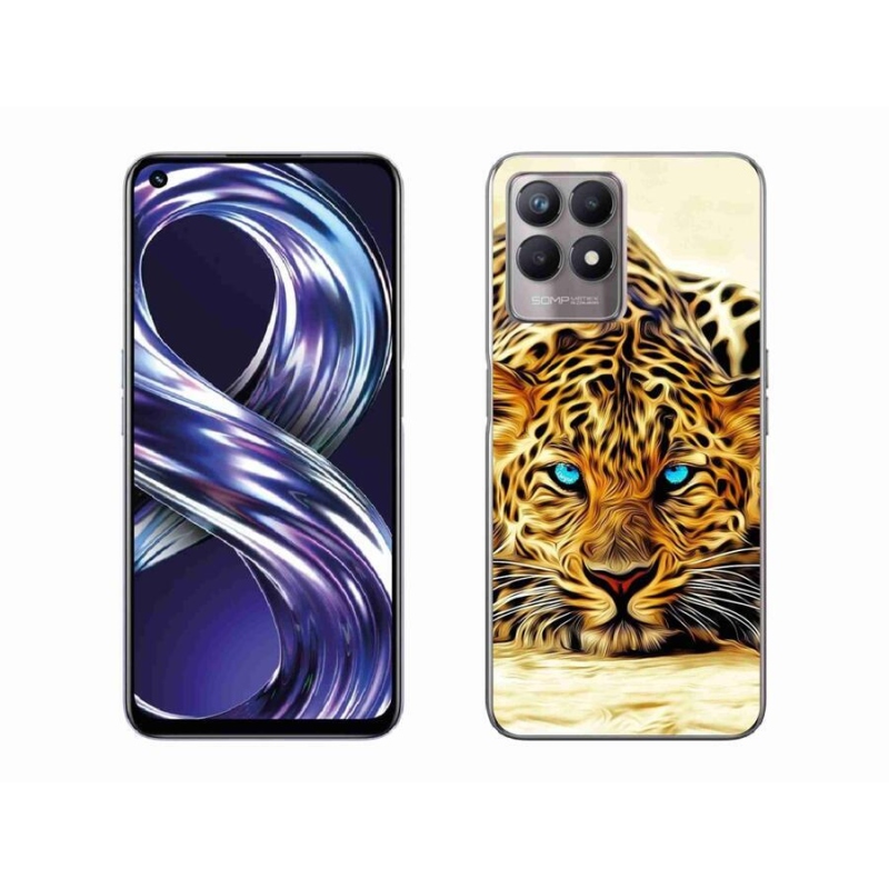 Gélový kryt mmCase na mobil Realme 8i - kreslený tiger