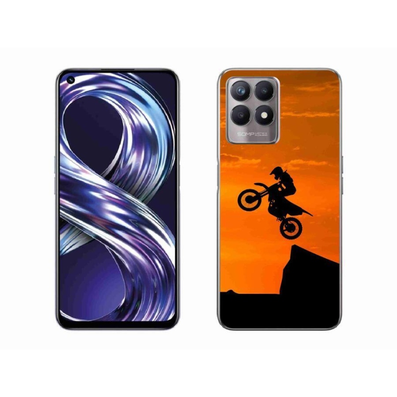 Gélový kryt mmCase na mobil Realme 8i - motocross