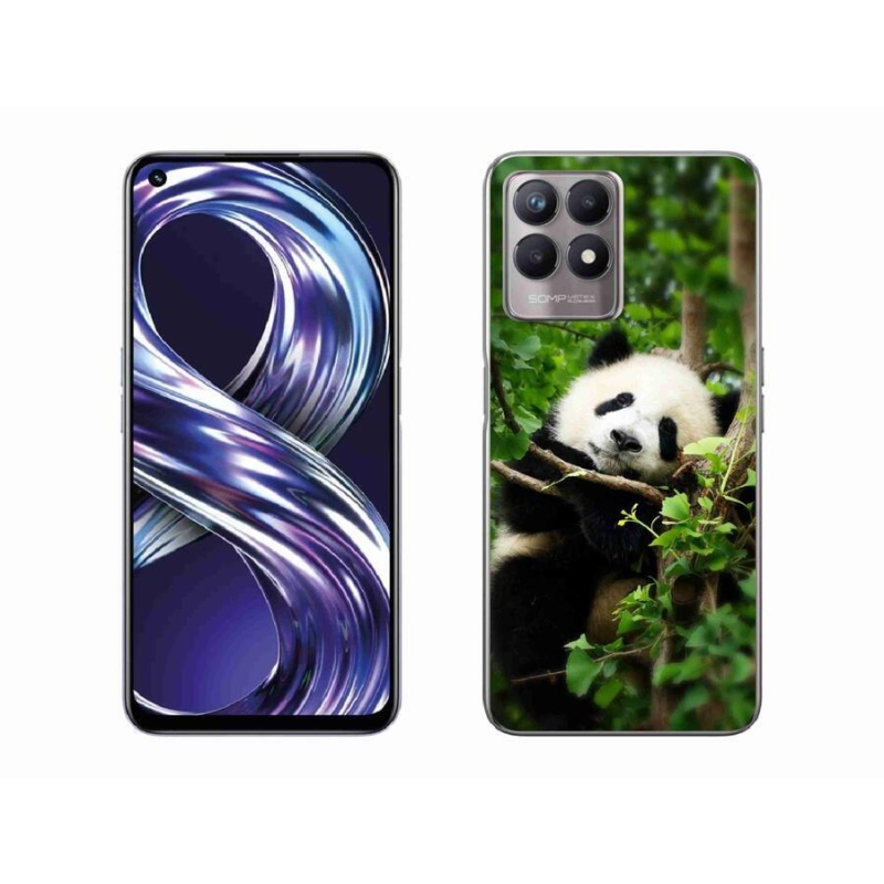 Gélový kryt mmCase na mobil Realme 8i - panda