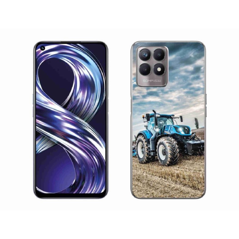 Gélový kryt mmCase na mobil Realme 8i - traktor 2