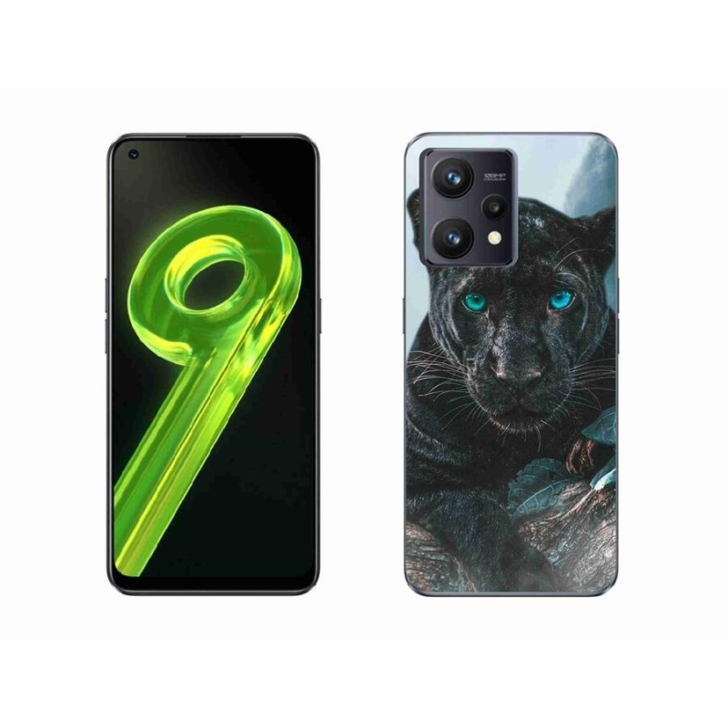 Gélový kryt mmCase na mobil Realme 9 4G - čierny panter