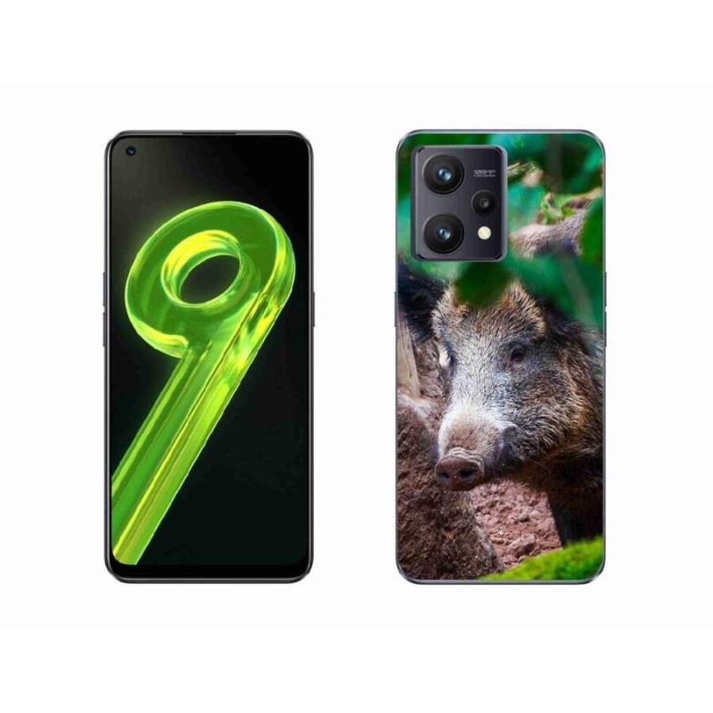 Gélový kryt mmCase na mobil Realme 9 4G - divoké prasa