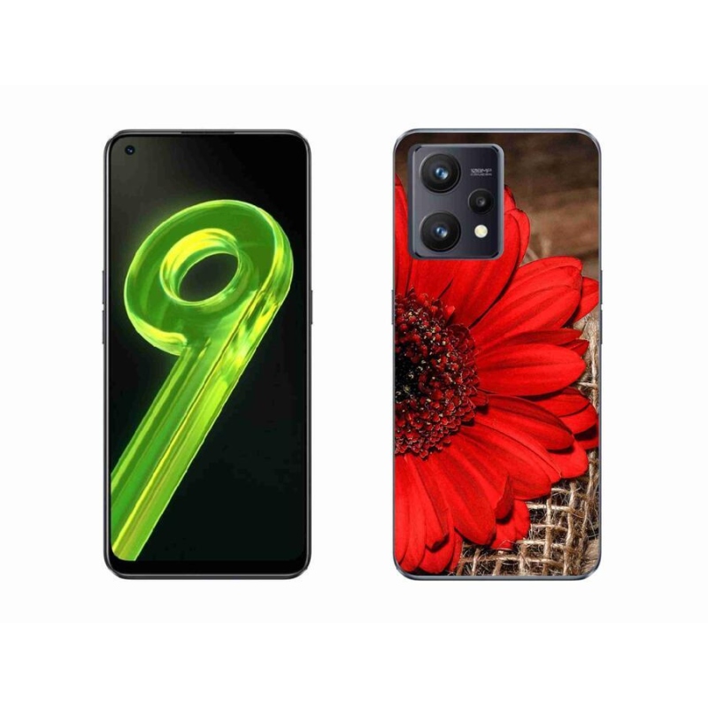 Gélový kryt mmCase na mobil Realme 9 4G - gerbera