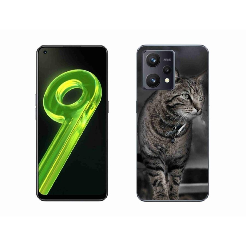 Gélový kryt mmCase na mobil Realme 9 4G - mačka