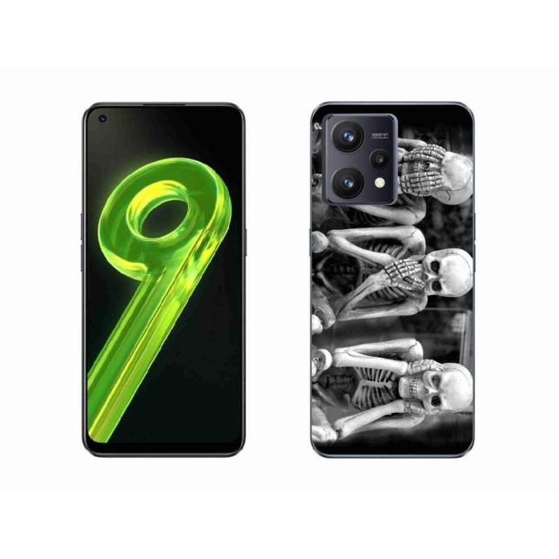 Gélový kryt mmCase na mobil Realme 9 4G - kostlivci