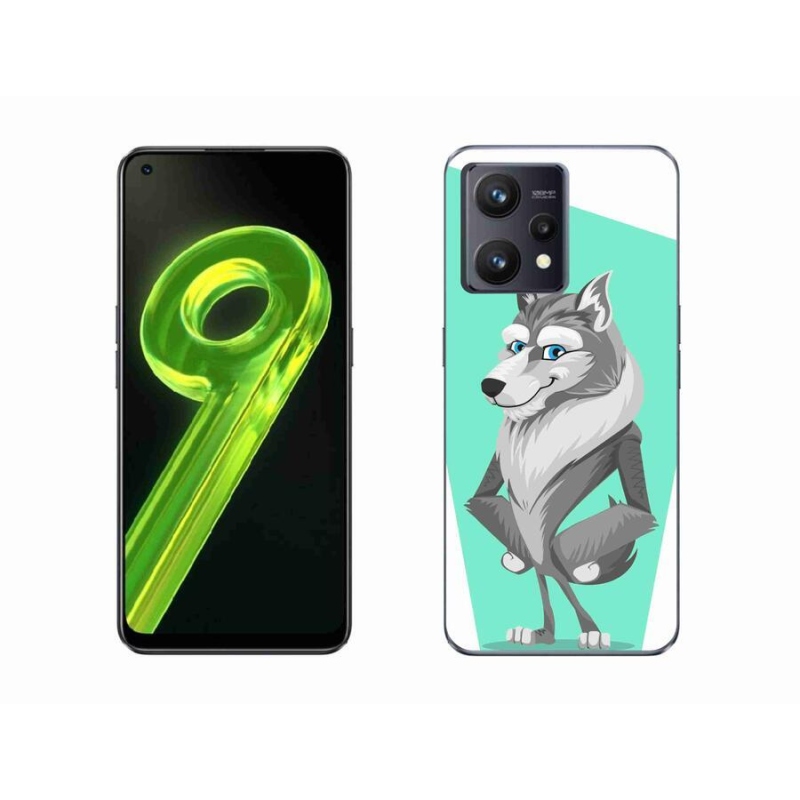 Gélový kryt mmCase na mobil Realme 9 4G - kreslený vlk