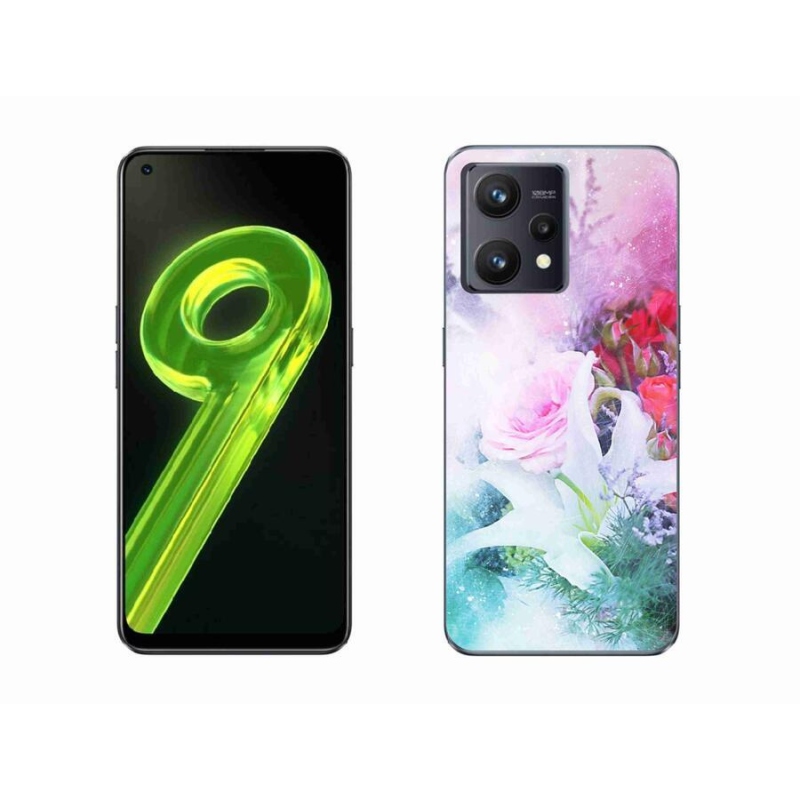 Gélový kryt mmCase na mobil Realme 9 4G - kvety 4