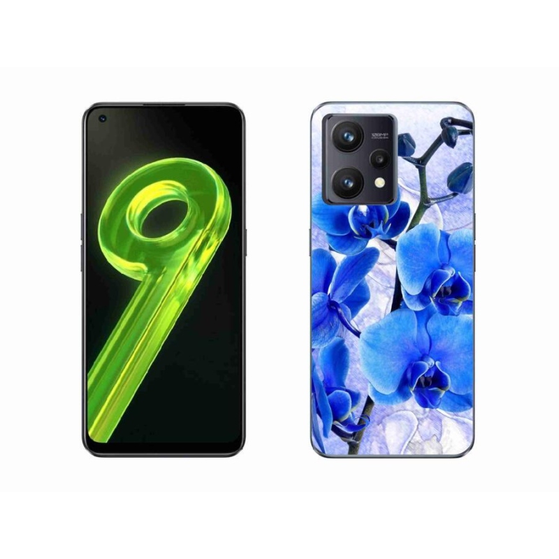 Gélový kryt mmCase na mobil Realme 9 4G - modré kvety