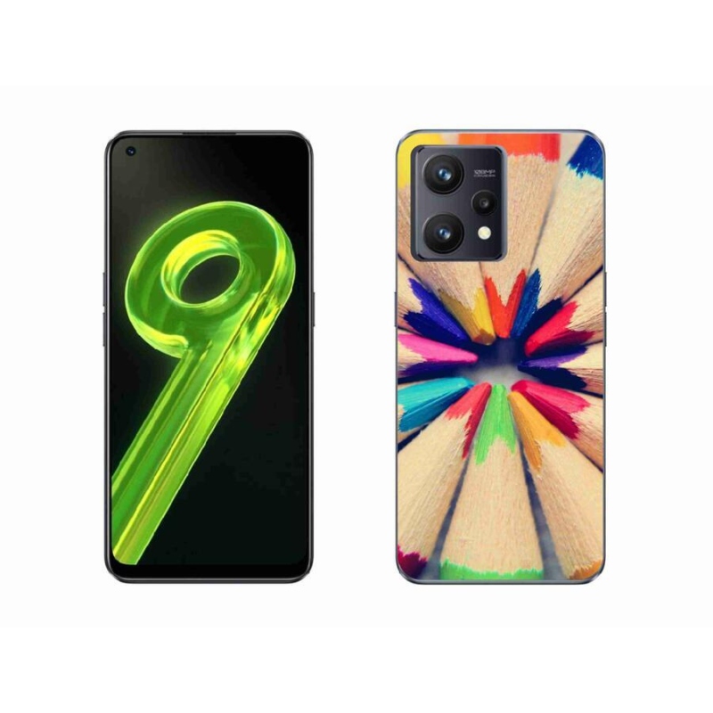 Gélový kryt mmCase na mobil Realme 9 4G - pastelky