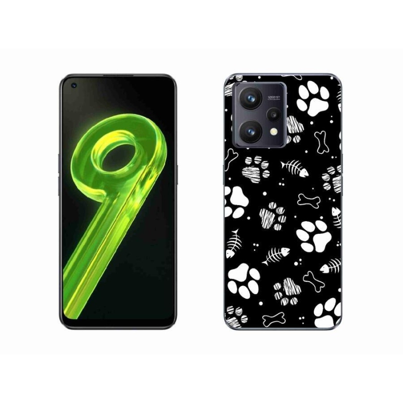 Gélový kryt mmCase na mobil Realme 9 4G - psie labky