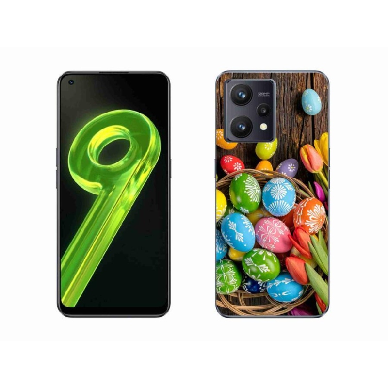 Gélový kryt mmCase na mobil Realme 9 4G - veľkonočné vajíčka