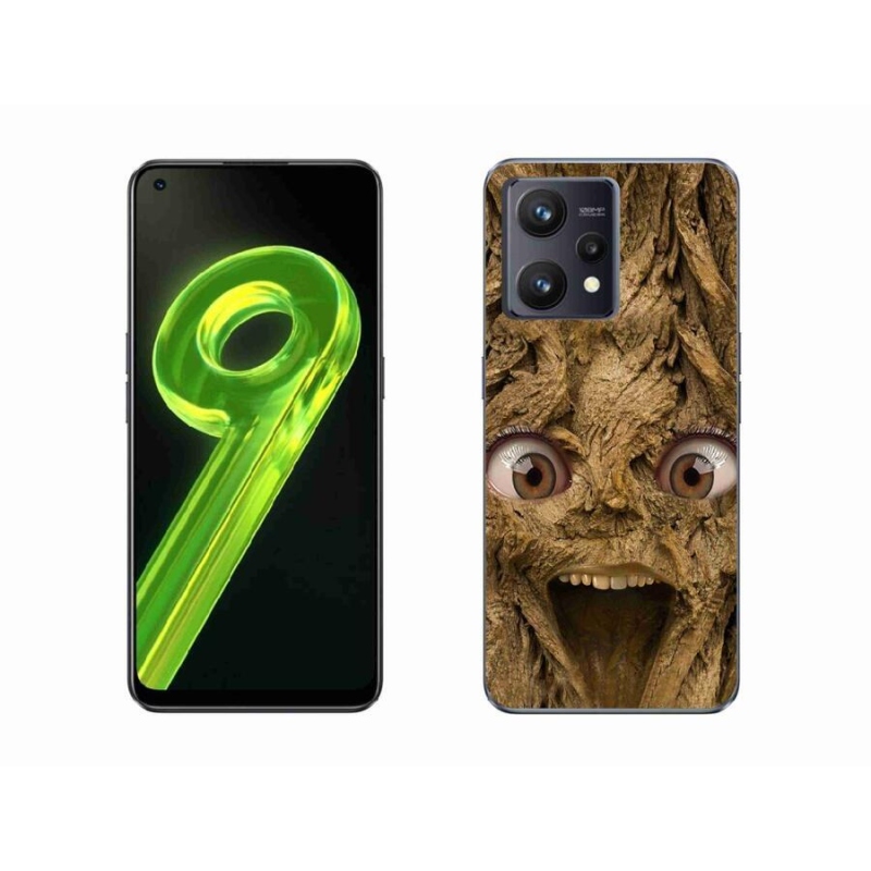 Gélový kryt mmCase na mobil Realme 9 4G - veselý strom s očami