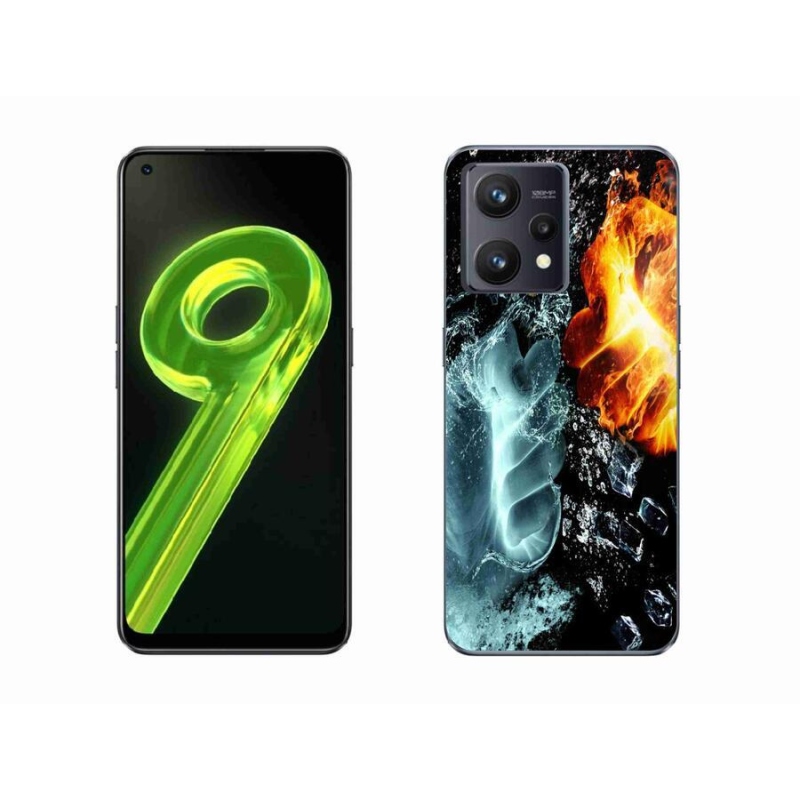 Gélový kryt mmCase na mobil Realme 9 4G - voda a oheň