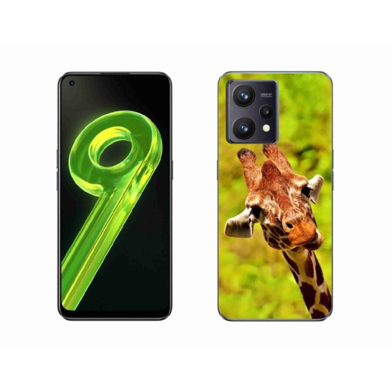 Gélový kryt mmCase na mobil Realme 9 4G - žirafa