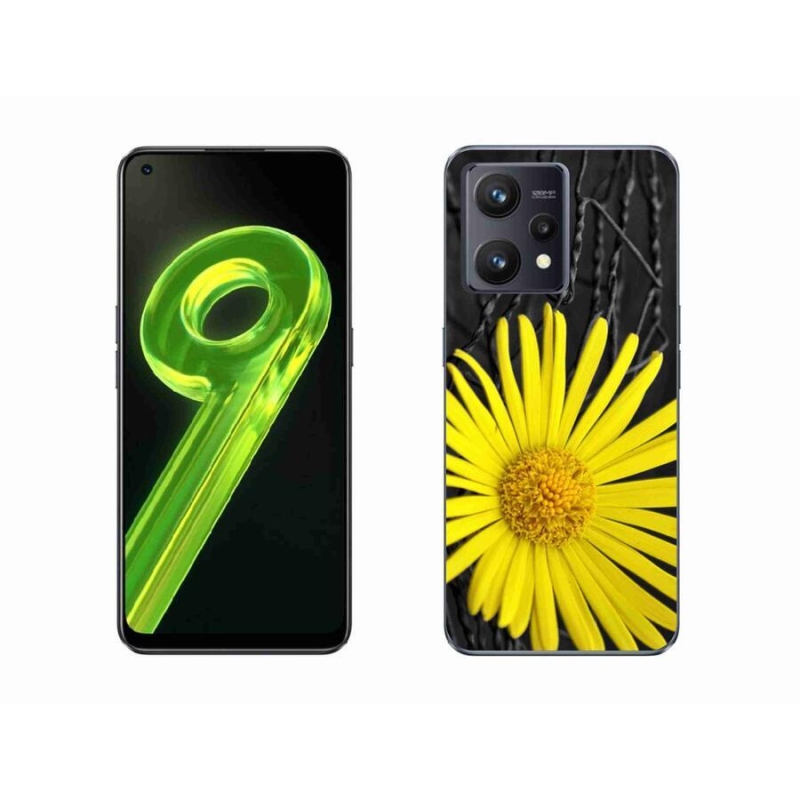 Gélový kryt mmCase na mobil Realme 9 4G - žltý kvet