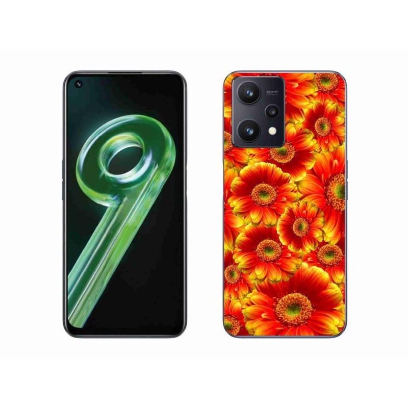 Gélový kryt mmCase na mobil Realme 9 5G - gerbera 1