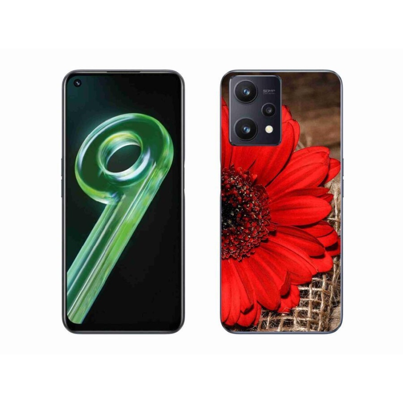 Gélový kryt mmCase na mobil Realme 9 5G - gerbera