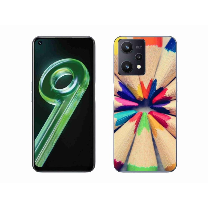 Gélový kryt mmCase na mobil Realme 9 5G - pastelky