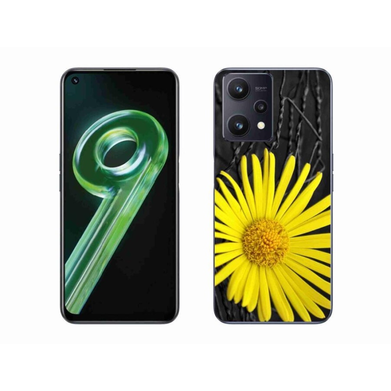 Gélový kryt mmCase na mobil Realme 9 5G - žltý kvet