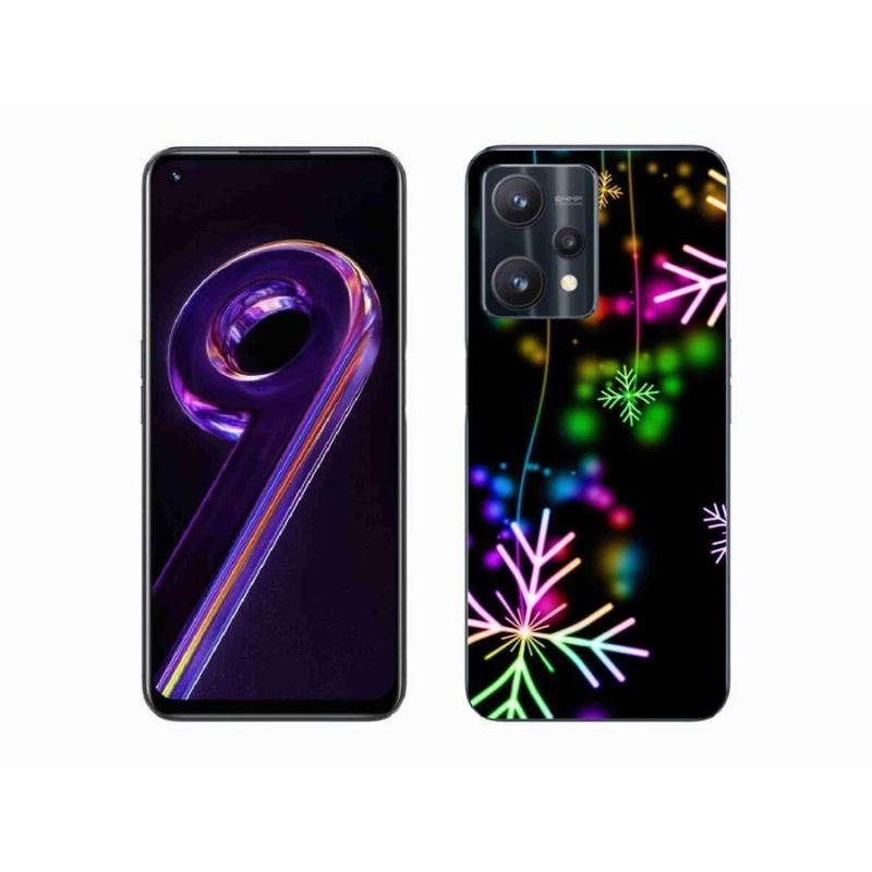 Gélový kryt mmCase na mobil Realme 9 Pro 5G - farebné vločky