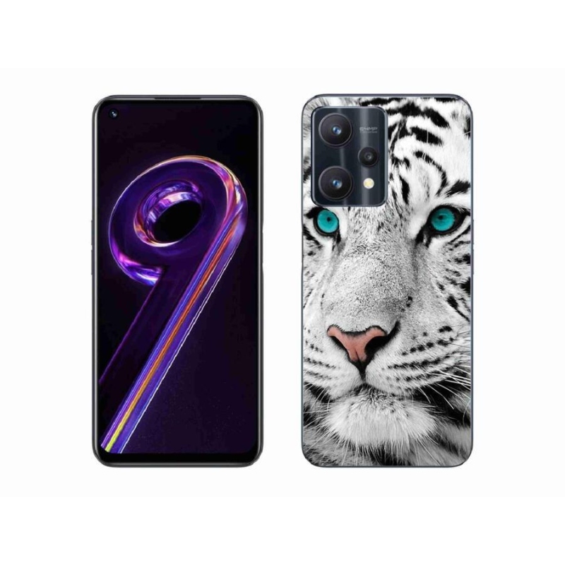 Gélový kryt mmCase na mobil Realme 9 Pro 5G - biely tiger