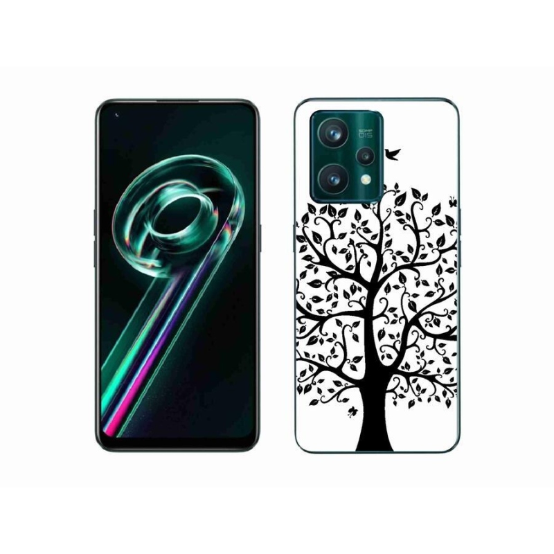 Gélový kryt mmCase na mobil Realme 9 Pro+ 5G - čiernobiely strom